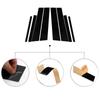 8PCS Fit For Chevrolet Trax 2024 Car Door Window Trim Pillar Posts Sticker Decal Cover Auto Accessories Decoration Glossy Black