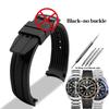 Cinturino in Gomma Curvo da 22mm per Orologio Citizen Light Kinetic Energy BN0190 BN0191-80LBN-17E Immersioni BN0193 Cinturino in Silicone da Uomo