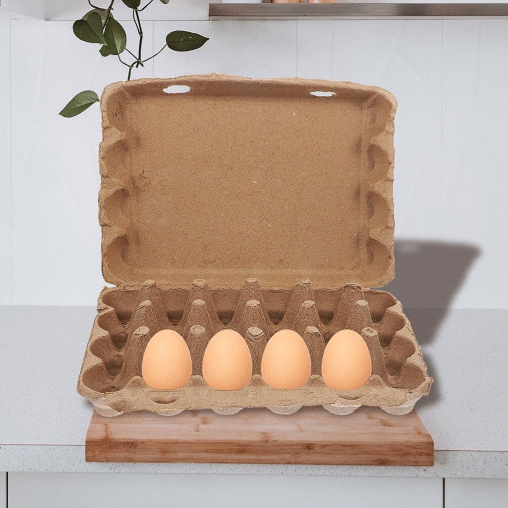 Alipis Paper Pulp Egg Cartons 24 Egg Containers Egg Tray Holder Egg Bulk Paper Carton Egg Crate for Kitchen Refrigerator Farmhouse Farm Market