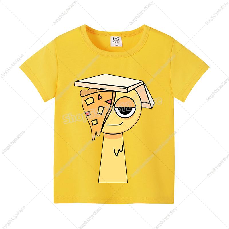 Sprunki T-shirt Boys Girls Tees Cartoon Children Clothes Fashion Casual Anime Printed Cotton Clothing Tops Summer Birthday Gifts