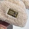 Thick Plush Bear Hat for Women Korean Version  Fashionable  Sweet and Versatile  Face Friendly  Small  Warm and Windproof Knitted Hat