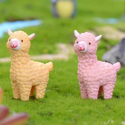 Mignon Mini Modèle Mouton Alpaga Miniatures Maison de Poupée Succulentes Décor Paysage Articles en Vente