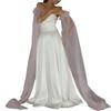 Flowy Tulle Bride Sleeve Covers Elasticated Wristband Seamless Integration For Evening Gowns And Photo Props