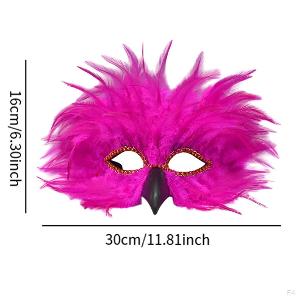 Cosplay-Federmaske für Mardi Gras- und Valentinstagsveranstaltungen