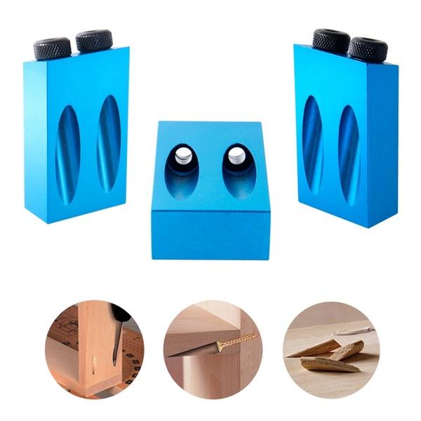Premium Quality Pocket Hole Jig Kit With Versatile 6/8/10mm Drive Adapters For Seamless Woodworking
