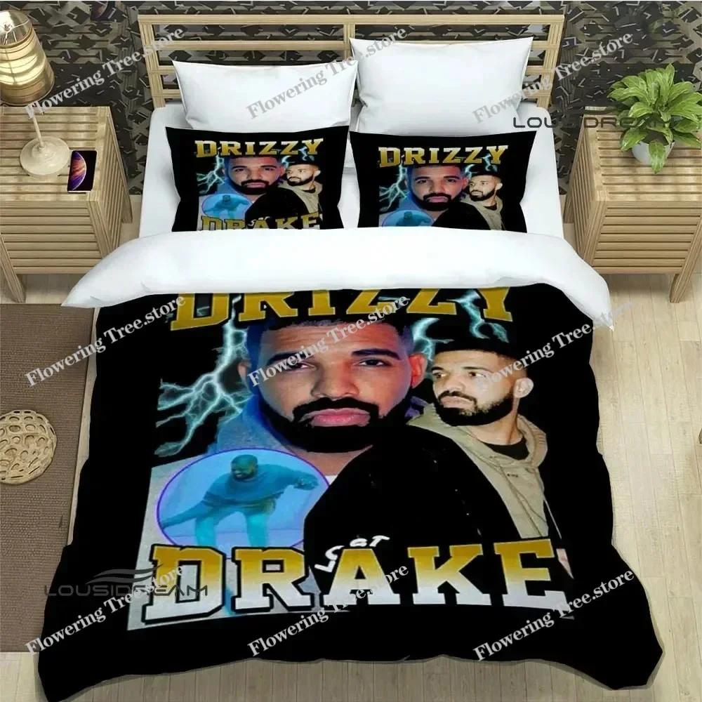 Rapper Drake 3D Printed Bedding Sets Exquisite Bed Supplies Set Duvet Cover Bed Comforter Set Bedding Set Luxury Birthday Gift
