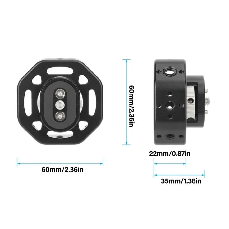 Aluminum Camera Cage Handle Lightweight 1/4inch 3/8inch Thread Expansion Port Hand Grip For DSLR Cage Accessories