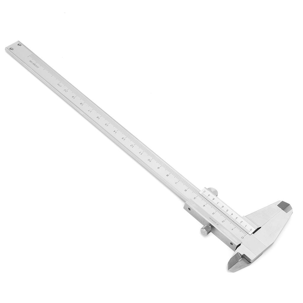 Vernier Caliper Measurement Gauge Stainless Steel Industrial Grade 4‑Use Ruler Tool200mm 7.9in