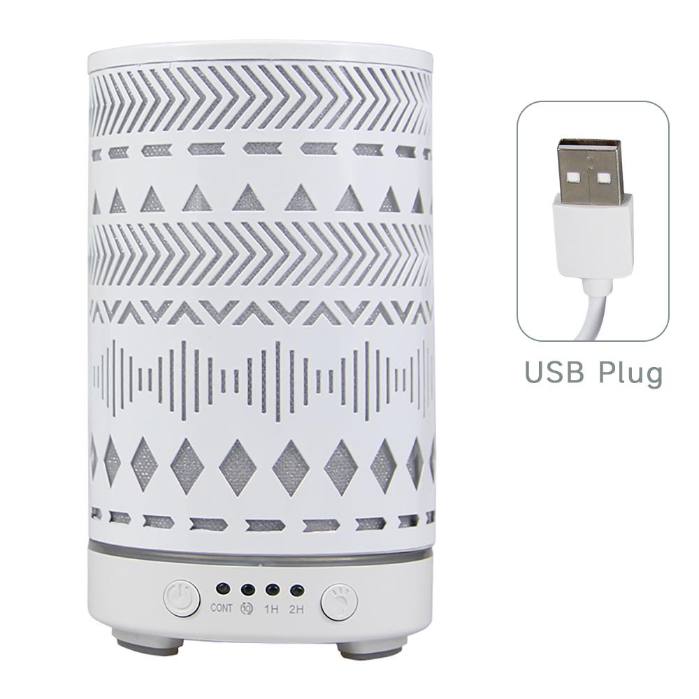 

Desktop Decorative Light Night Bedside Table Light Timed Aroma Diffuser Ultrasonic Air Humidifier with 7-color LED Lights changeable