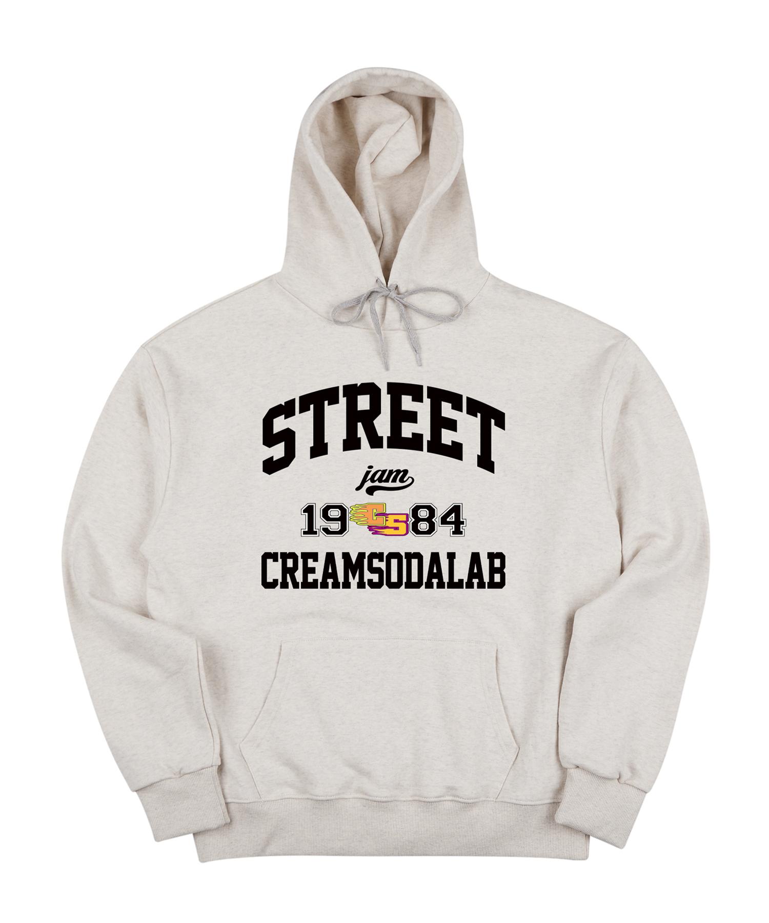 Cream Soda Lab Street Jam 1984 Oatmeal Black Hoodie Xl
