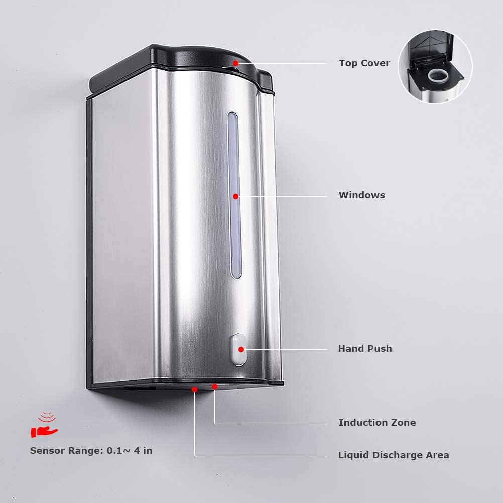 Automatic Sensor Liquid Soap Dispenser Wall Mounted Soap Dispenser 1000ml