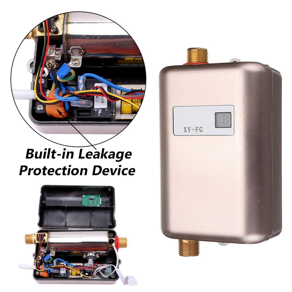 3800W Instant Tankless Heater 110V/220V LCD Display Heating Shower Faucet Electric Water Heater
