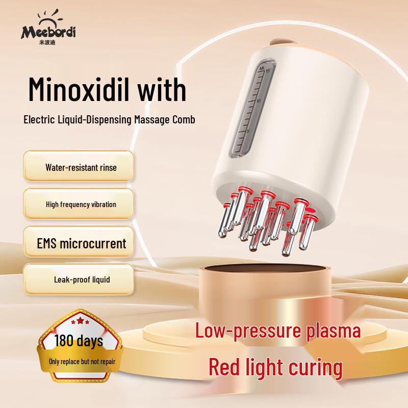 Meebordi Electric Scalp Applicator Comb with Red Light Therapy