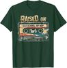 Raised On Old School Hip Hop Cassette Graphic TShirt Unisexs Casual Cotton Crewneck Tee
