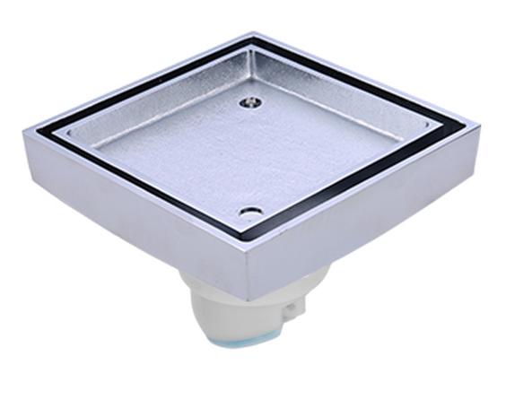 Tile Insert Drain Square Invisible Bathroom Floor Drain 10X10cm Shower Drain Brass Fine Floor Drain