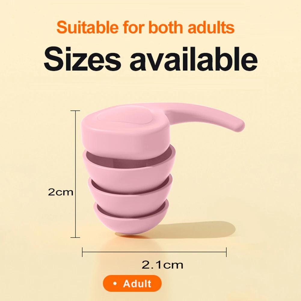 1 Pair Ear Plugs Sleeping Noise Cancelling Reusable Silicone Work Sound Block Earplugs Soft Waterproof Swimming EarPlug With Box