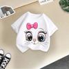 2026 Summer New Cute Animal Fashion Printed Children's T-shirt Short Sleeve Fashion Pure Cotton Children's Clothing