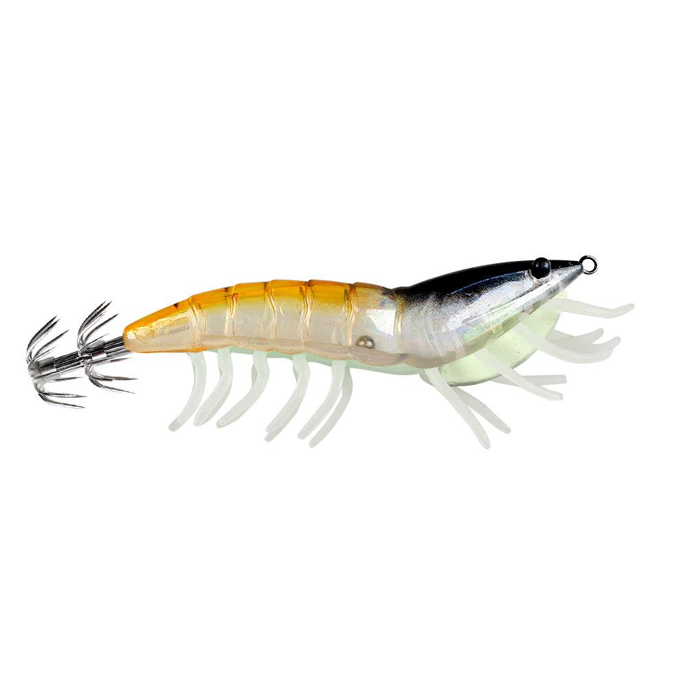 Umbrella-shaped Hook Luminous Fake Shrimp Bait12cm22gSea Fishing Lure Night Fishing Squid Special Bait