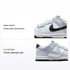 Dunk Low GS Grey Green Strike Kids Sneakers White Black Football-Grey FB9109-107
