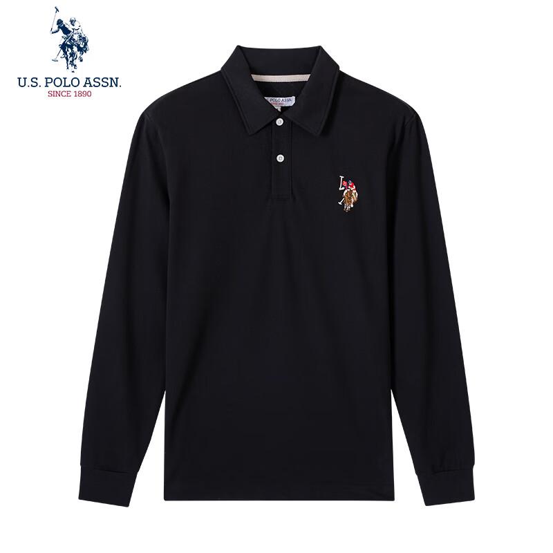 U.S. POLO ASSN. Men's Long Sleeve Business Casual Polo Shirt