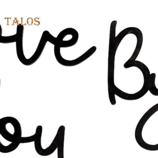 Holzschild mit Aufschrift „Love You Bye“, Wanddekoration, Familien-Liebesschild, Holzwandkunst, Eingangsbereich, Willkommensschild für Zuhause und Büro