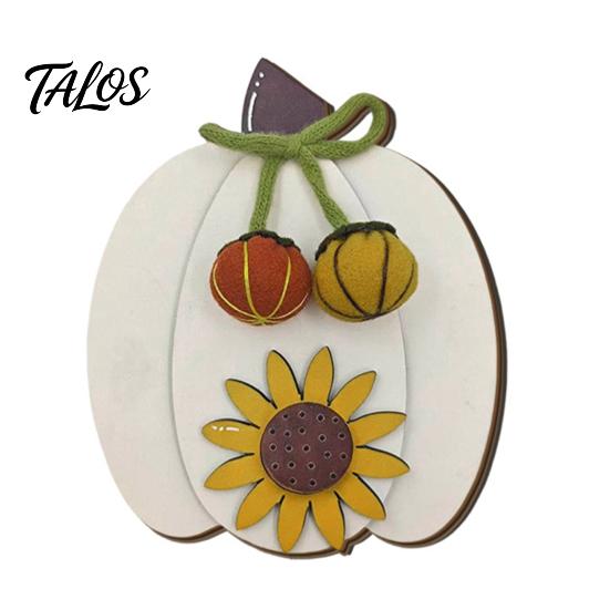 Kitchen Shelf Decor Wooden Fall Harvest Pumpkin Ornaments, Autumn Decorations, Decorative Tabletop Thanksgiving Table Centerpiece for Festival