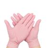 Intco High-Elasticity Pink Nitrile Powder-Free Gloves - Beauty & Dishwashing