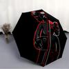 1pc KAWS Automatic Open/Close Cute Umbrella, Portable 3-Fold Compact Umbrella for Men & Women, Perfect Gift for Birthday081