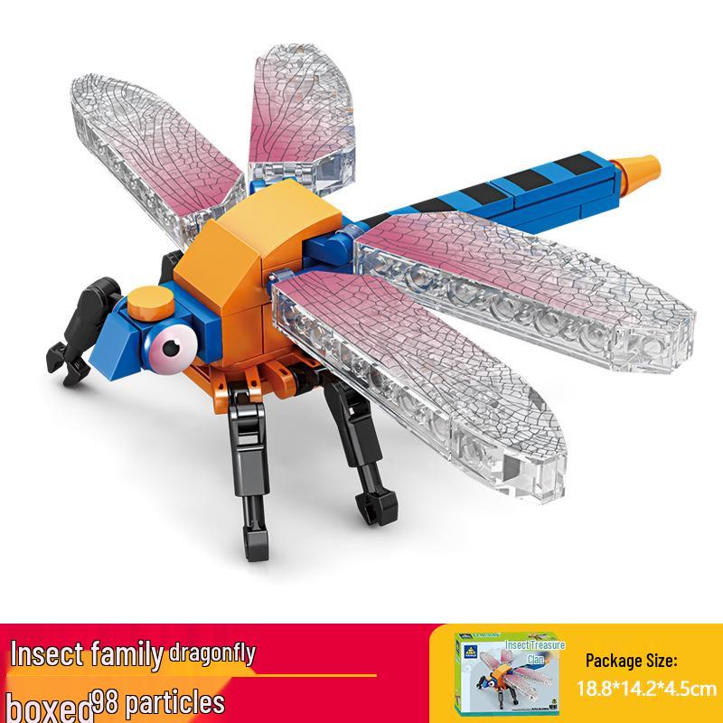 Kai Zhi Compatible Lego Insect Toy: Mantis Model Building Blocks for Kids, Educational Animal Jigsaw Puzzle Gift