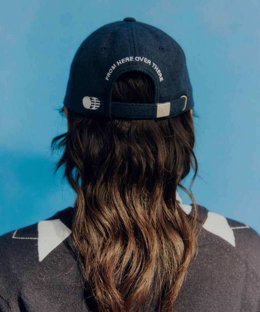 Teulaepighamoni Wool Blend Th Applique Logo Deep-Fit Ballcap_Navy