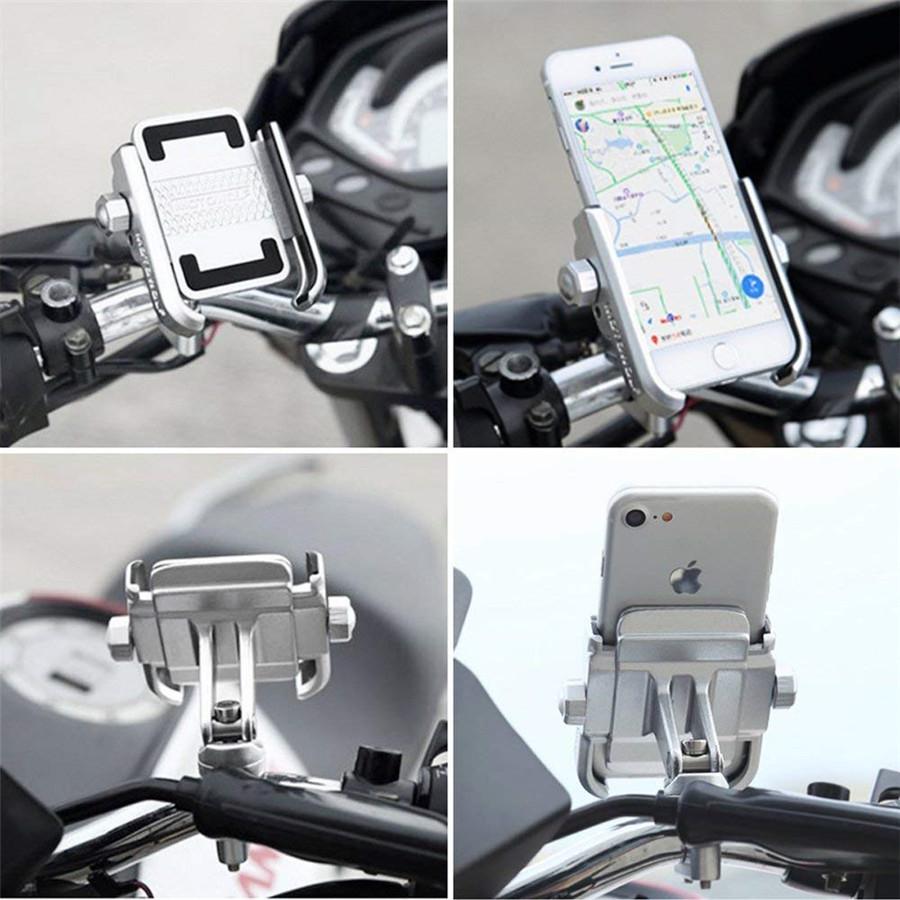 Bicycle Motorcycle Bike Handlebar Mount Aluminum Phone Holder For Cell Phone