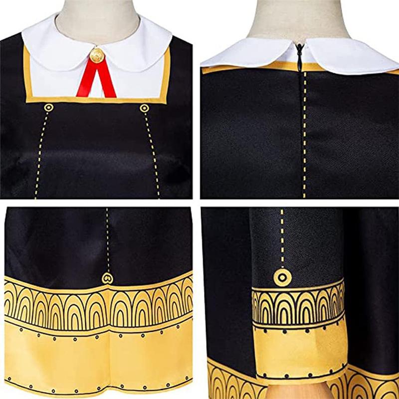 Ania Fujie Cosplay Costume, Spy House Anime Party Cosplay Complete Performance Set, Halloween Party Costume