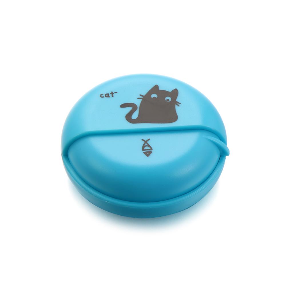 1pcs Headphone Cable Box Round Headphone Storage Box Rotating Cover Earphone Container Home Accessories Cute Data Line Box Case