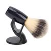 Shaving Brush and Stand Curved Resin Handle Synthetic Animal Hair Men Shaving Brush Kit