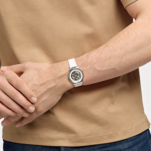 Swatch Pure White Irony The January Collection Watch, SYXS138, White