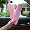 Soft Short Plush Car Seat Belt Pad - Universal Cushion with Cover, Shoulder Seat Belt Cushion & Interior Accessory