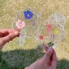 DIY Transparent Bottle Embossed Sticker Bag Student Made Herbarium Clip And Stick Handmade Creative Dry Flower Bookmark
