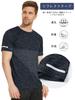 KEFITEVD Short Sleeve Stretch Solid for and Size 2XL Men's Quick-Drying T-Shirt, Color, Breathable, Lightweight, Fitness, Workouts, Mountaineering,