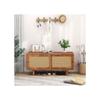 Shoe Cabinet - MUVOE - Walnut - 2 Doors - 2 Adjustable Shelves - Contemporary Design