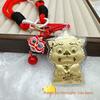 999 Fine Gold Lucky Lion Pendant & Charm for New Year: Keyring, Handbag, and Phone Accessory to Attract Wealth