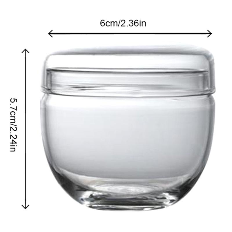

Маленькая стеклянная банка с крышкой, контейнер для сахара, бутылки, кухонное хранение, стеклянные банки, прозрачная мини-банка для хранения чая 5.7X6CM