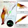 5Pcs/lot Soft Shrimp Artificial Bait with Swivels & Glow Beads Noctilucence Sabiki Rigs Fishing Lure for Freshwater & Saltwater 260319