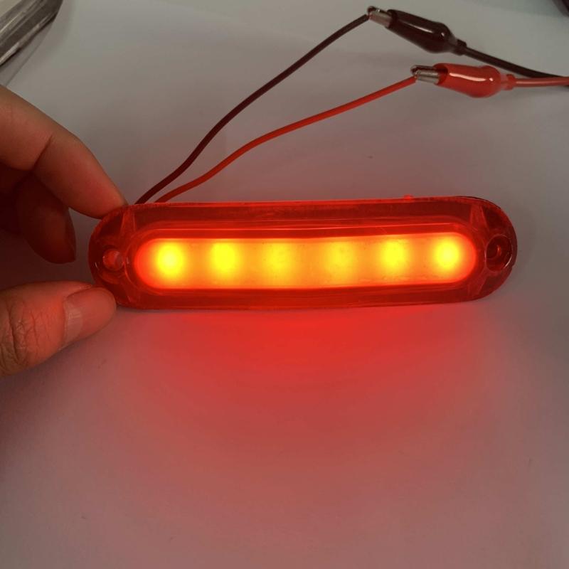 6LED Turn Signal Stop Brake Light For Car Trailer Truck Pickup Indicator Waterproof Taillamp Side Marker Lamp Tail Light