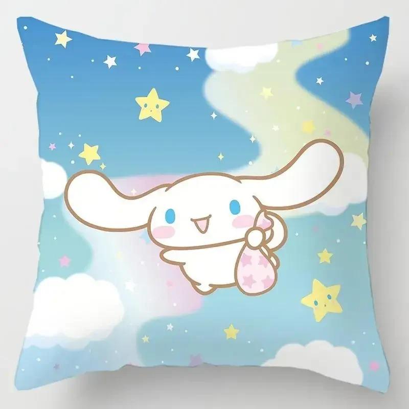 Japanese Style Cartoon Lumbar Pillow Cover Kawaii Sofa Cushion Home Decor