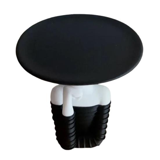 Lady Key Holder with Tray Black And White Entryway Key Tray Modern Jewelry Dish Decorative Trinket Dish for Rings Earrings Bracelet Watch Keys