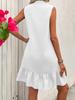 Women's European & American Sleeveless Ruffle A-line Tank Dress - 2025 Spring/Summer Collection