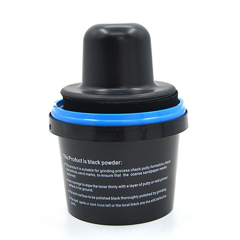 Black Guide Coat Powder Leak-Proof Black Guide Coat Powder Multipurpose Dry Guide Coat Powder With Handle For Car Wood Polishing