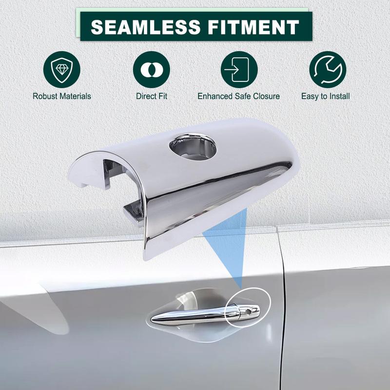 Chrome Exterior Outer Door Handle Cover With Hole for INFINITI QX60 QX70 QX80 EX35 FX35 FX50 QX50 QX56 80646-1BA0A Front Left