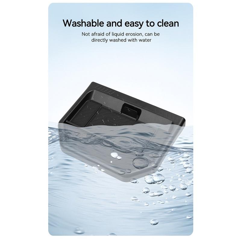 Black Console Storage Box Magnetic Closure Flip Cover Design Expandable Compartment For Maverick Center Console