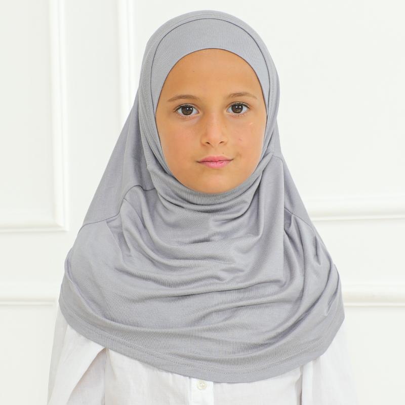 Easy To Wear Hijab For Girls, Muslim Scarf for Kids, Instant Hijabs For Women, Viscose Children Scarves For Ramadan Eid